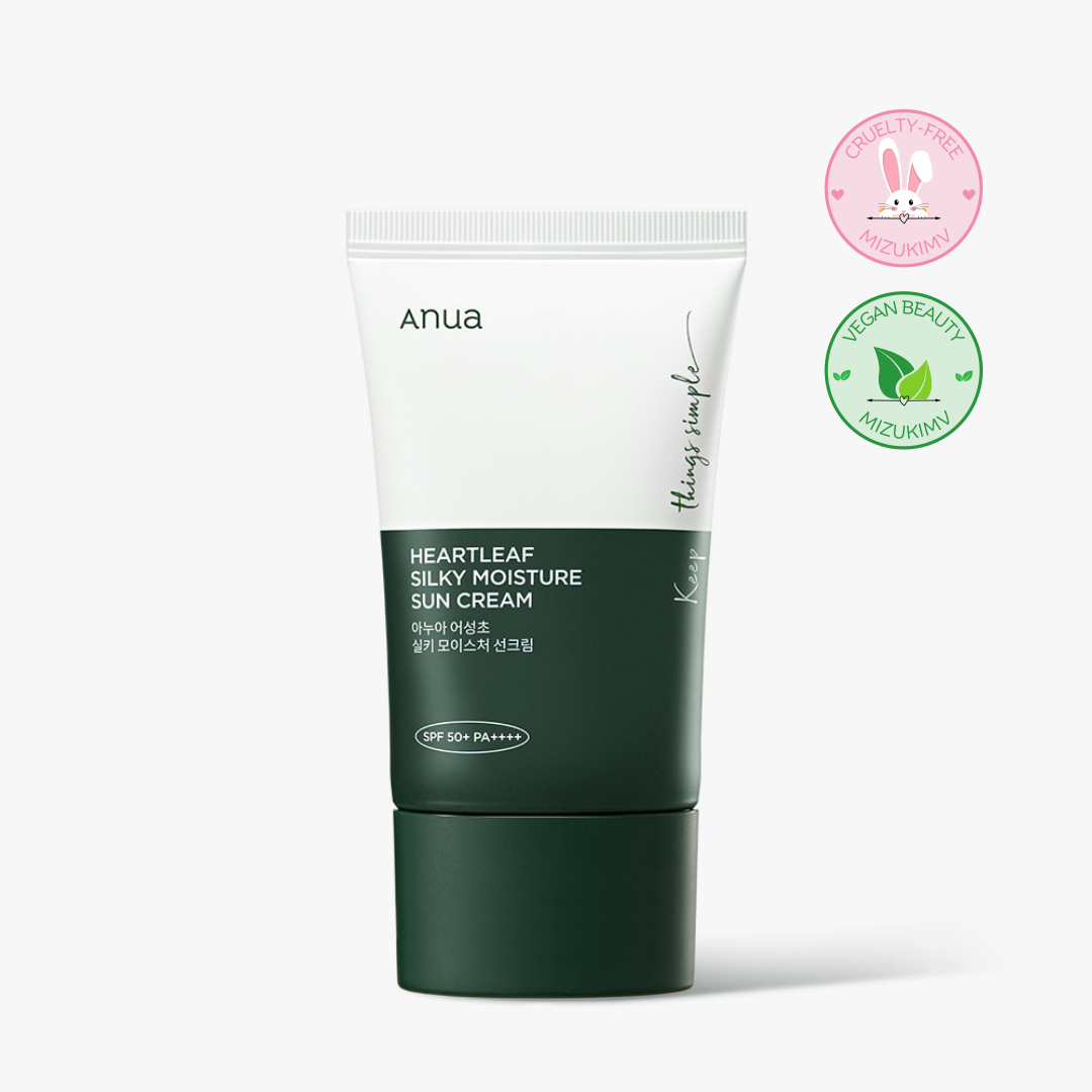ANUA Heartleaf Silky Moisture Sun Cream SPF 50+ PA++++