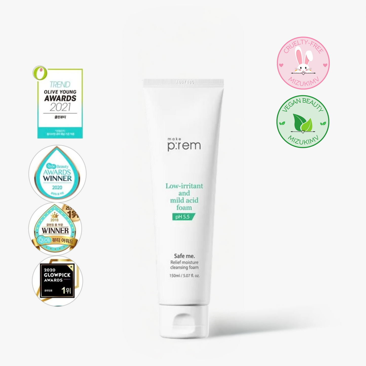 MAKE P:REM Safe Me. Relief Moisture Cleansing Foam