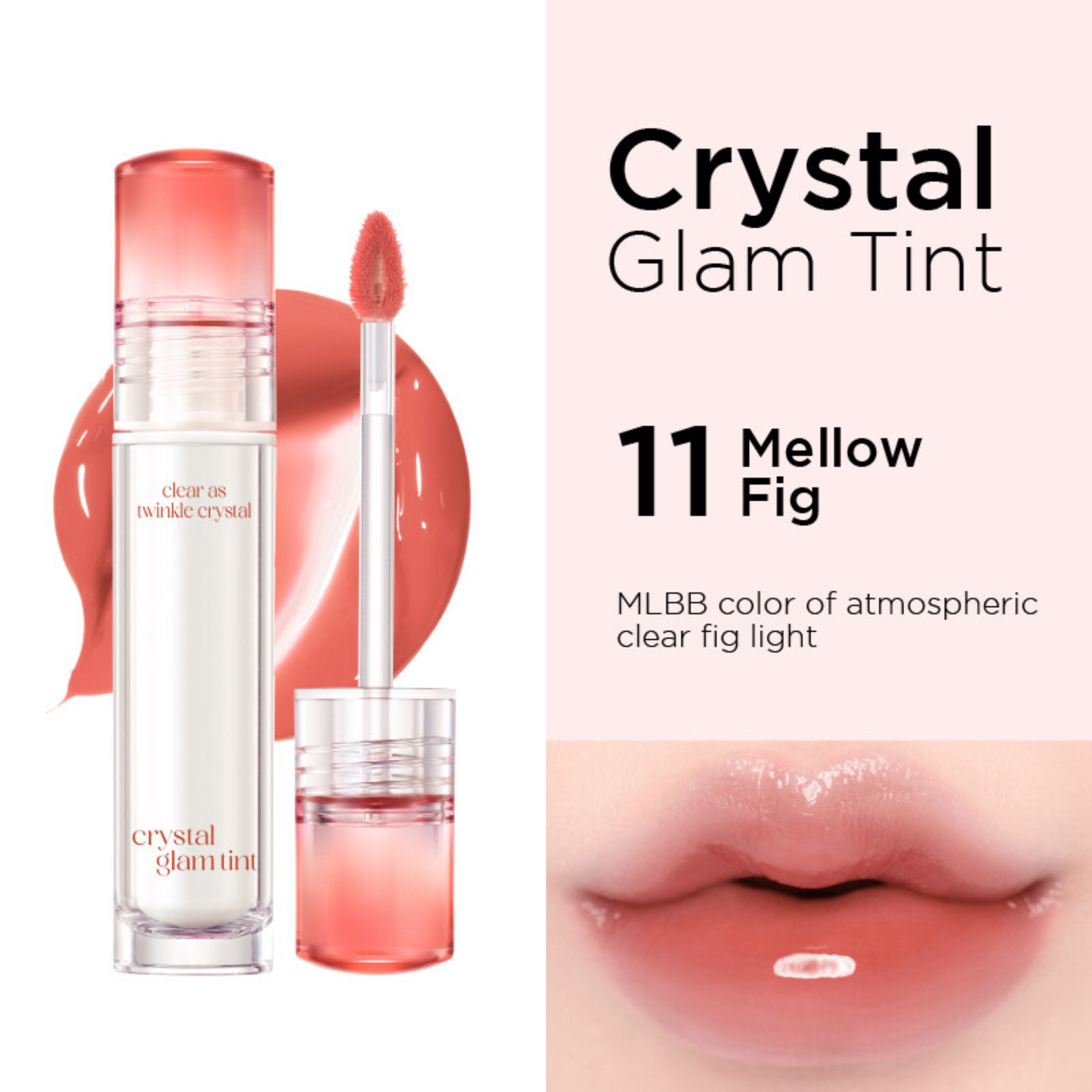 CLIO Crystal Glam Tint - 011 MELLOW FIG